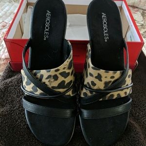 Leopard sandals
